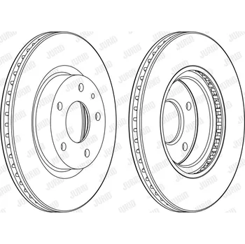 Brzdový systém Brzdový kotouč JURID 563119JC