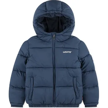 Dětská móda Dětská bunda Levi's HVWT PUFFER WITH LOGO ELAS 8EN633 námořnická modř 59X, vel. 116