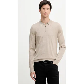 Pánský svetr Vlněný svetr Joop! 30047106 béžová 80X, vel. M