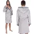 Pánský župan Springos Velvet šedý, L/XL