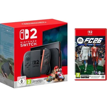 Herní konzole Konzole Nintendo Switch 2 + Mario Kart World bundle Černá