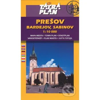 Prešov, Bardejov, Sabinov 1:10 000 - TATRAPLAN TATRAPLAN