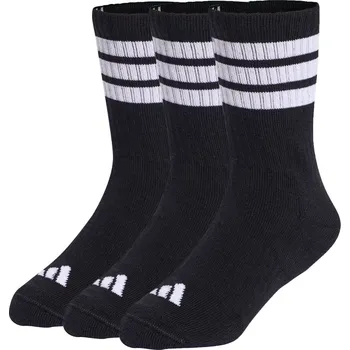 Chlapecké oblečení Adidas 3-Stripes Cushioned Sportswear Crew 3P J KD1719 - black white white L