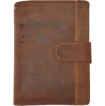 Peněženka LandLeder 243-25 pánská kožená peněženka hnědá