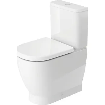 Klozet Duravit D-Code - Stojící kombi WC 600x370 mm, Rimless, bílá 20600900002