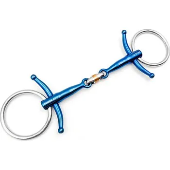 Udidlo pro koně Udidlo roubíkové dvakrát lomené Titanium Oscar Fager 10,5 cm