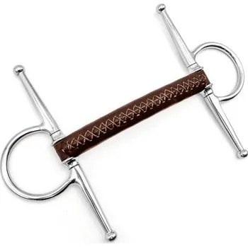 Udidlo pro koně FAGER Udidlo roubíkové nelomené Adam Fager, kožené 14,5 cm