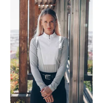 Dámské tričko FAGER Triko závodní s dlouhým rukávem Sanna Fager, grey M