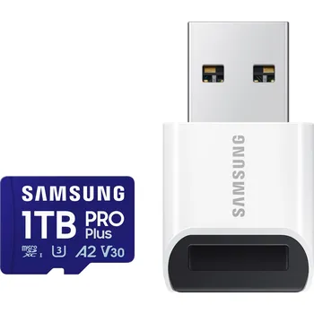 Paměťová karta Samsung PRO Plus/micro SDXC/1TB/UHS-I U3 / Class 10/+ Adaptér/Modrá