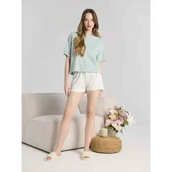 Sinsay - Dvoudílná pyžamová souprava - tyrkysová - 889DA-60X - 889DA-60X-XS