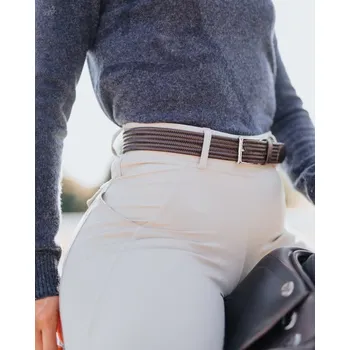 Opasek FAGER Pásek kožený Fager, hnědý Délka: 95 cm