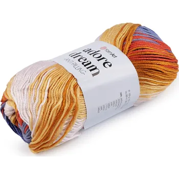 Příze Pletací příze Adore Dream 100 g, střední, 8 (1065) modrá