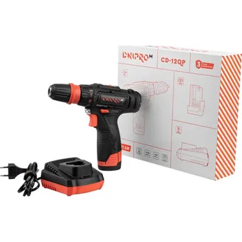 Akumulátorový vrtací šroubovák CD-12QP, Dnipro-M