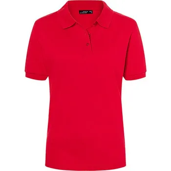 Dámské tričko James&Nicholson Dámská polokošile JN071 Red XXL