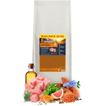 Krmivo pro psa Ontario Adult Medium Chicken/Sweet Potatoes