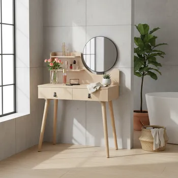 Toaletní stolek ArtJum Toaletní stolek SCANDI 2 béžová