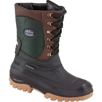 Pracovní obuv HAPPY JOB Obuv TYROL SPIRALE, s voduodpudivou vrstvou Teflonu, holeňová, zateplená - AKCE! FJ-1518500230/41 41 Zelená/černá