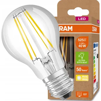 Žárovka LED žárovka A60 E27 2,5W = 40W 3000K 210lm/W OSRAM