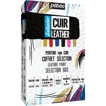 Speciální výtvarná barva Barvy na kůži Pebeo Setacolor - výběrová sada 10 ks