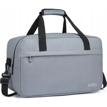 Cestovní taška Taška do letadla 40x20x25 Příruční zavazadlo RYANAIR cestovní světle šedá Kono Kebo