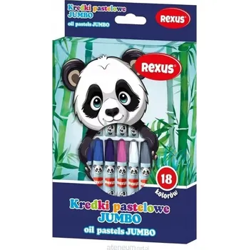 Kresba JUMBO PASTELKY PASTELKY OLEJOVÉ PASTELKY 18 BAREV PRO DĚTI BENIAMIN