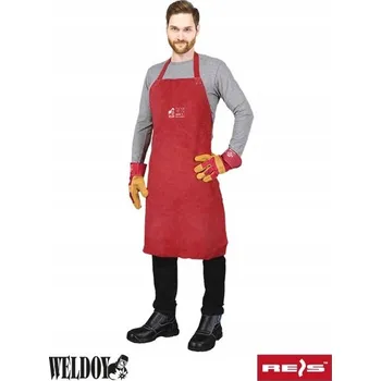 Pracovní zástěra Zástěra z nehořlavé oceli (pro svářeče) Reis vel.