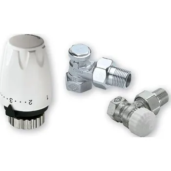 Hlavice pro radiátor HEI AKCE termostatická hlavice DX + V - exakt+Regutec 1/2" rohový