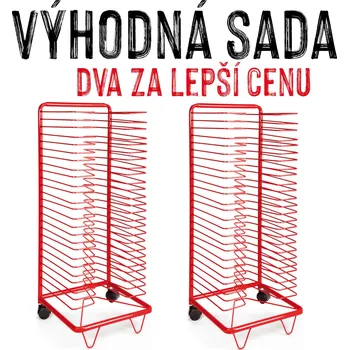Sušák na prádlo VÝHODNÁ SADA - 2x Sušák na výkresy SŮŠA, formát A3, 25+25 polic