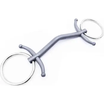 Udidlo pro koně Udidlo roubíkové nelomené Loose Rings Titanium Sara Fager 13,5 cm
