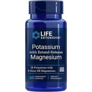 Doplněk stravy Life Extension Draslík s hořčíkem 60 kapslí.