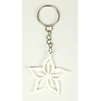 UNI Přívěsek na klíček květ Barva: bílá