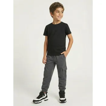 Chlapecké kalhoty Sinsay - Tepláky cargo - šedá - 502FC-90X - 502FC-90X-152