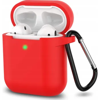 Příslušenství pro sluchátka Pouzdro s klopou Vanfone pro Apple AirPods 1, Apple AirPods 2 červené