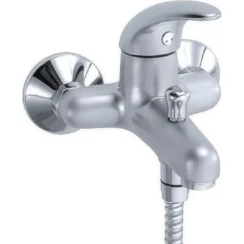 METALIA nástěnná vanová 55 024.9 rozteč 100mm komplet satin