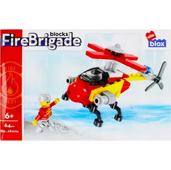 ostatní stavebnice HRAČKY pro DĚTI STAVEBNICE 63-64 dílků HASIČI mix