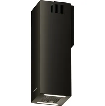 Digestoř Komínový odsavač par MAAN Ponza W 830 černý nástěnný 34x30x80cm dálkové ovládání