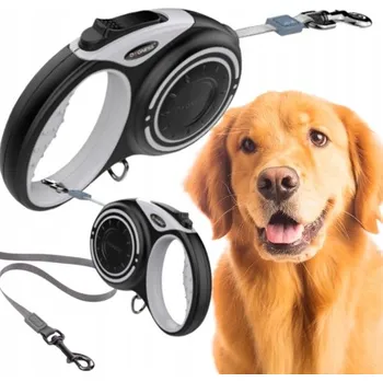 Vodítko pro psa VODÍTKO PRO PSA 5 m (XL) do 50 kg šedá DOGNESS