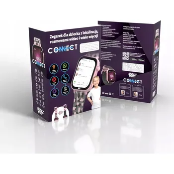 Chytré hodinky Chytré Hodinky pro děti KiDiZ Connect růžové /Olesiejuk Sp. z o.o.