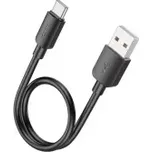nabíjecí a datový kabel HOCO X96 USB-A/USB-C PD 2,4A 27W černá 0,25m černá X96