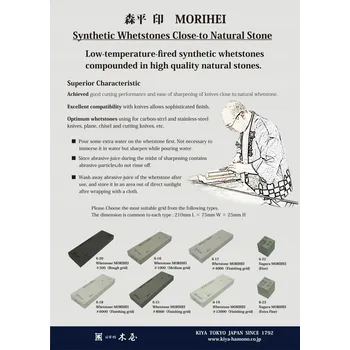 Brousek na nože z přírodního kamene Kiya