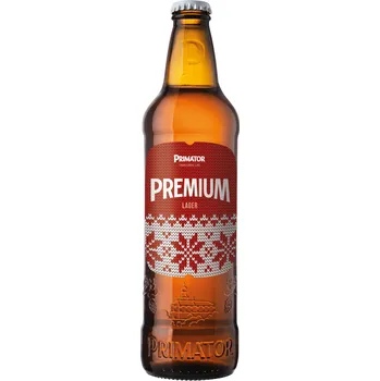 Pivo Primátor Premium Sváteční světlý ležák 5% 0,5 l (sklo)