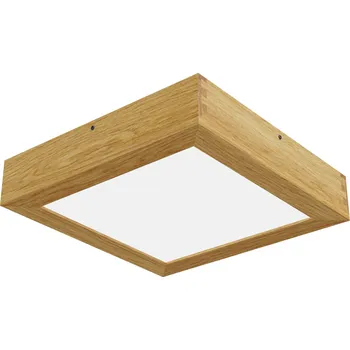 LED stropní svítidlo Quadra Woodline Dub hranaté 300x300mm 24W - Teplá bílá - APLED - 21058 - 21058