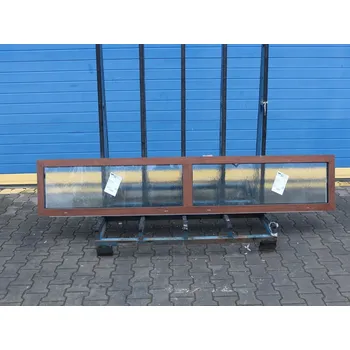 Vchodové dveře VÝPRODEJ Hliníkový nadsvětlík - ALIPLAST IMPERIAL 65, 2500x425 mm, ořech/bílá + příslušenství a montážní materiál zdarma