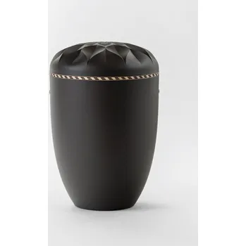 Smuteční dekorace Ekologická urna Jabloňový květ + Intarsie - Antracit, Intarsie1