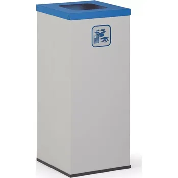 Odpadkový koš Koš na tříděný odpad CALGARY, 50 litrů, modrý