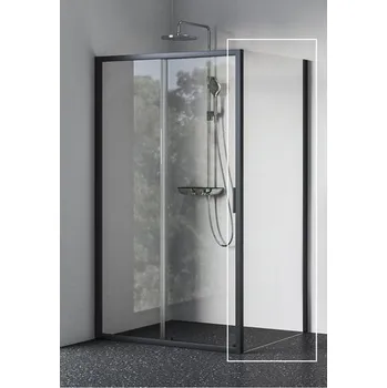 Ravak Blix II Boční stěna 80 cm, Transparent, černá 9BM40300Z1 NBLPS-80