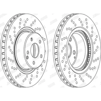 Brzdový systém Brzdový kotouč JURID 562101JC-1
