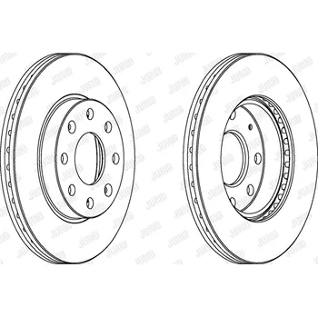 Brzdový systém Brzdový kotouč JURID 563019JC