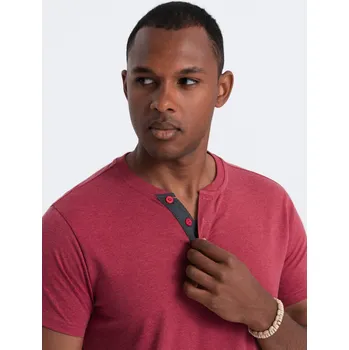 Pánské tričko Pánské tričko s kulatým výstřihem - červené V1 OM-TSCT-0155 - XXL