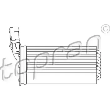 Výměník tepla TOPRAN Výměník tepla vnitřního vytápění TPR 721 417